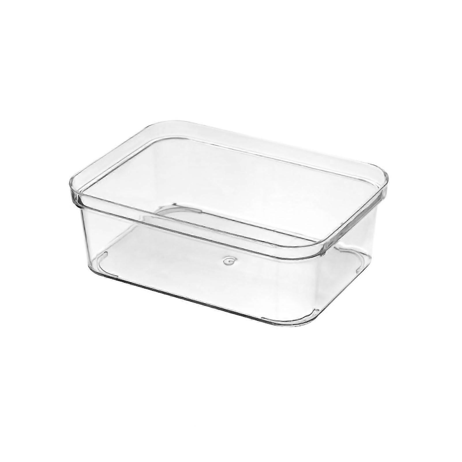 Drawer Storage Trays Durable Transparent Plastic Drawer Storage  Medium Square Box