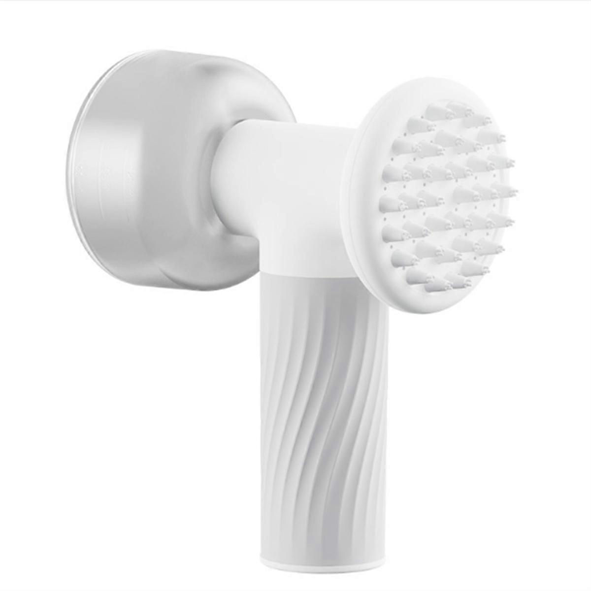 Automatic foam soap dispenser dog brush, 2-in-1 pet bubble bath brush