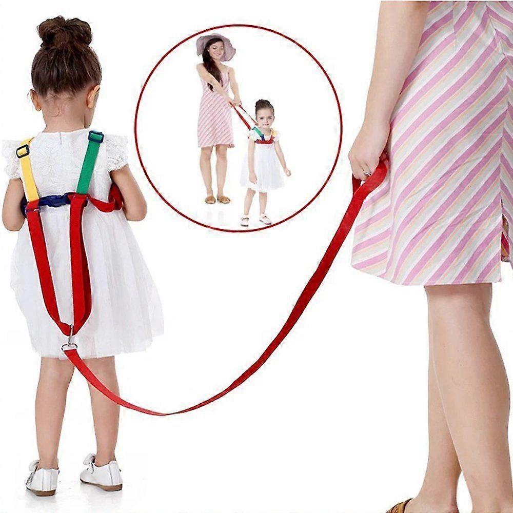 Child Harness Safety Harness 2 in 1 Anti-lost Learn to Walk Adjustable Child Leash Yellow / Green
