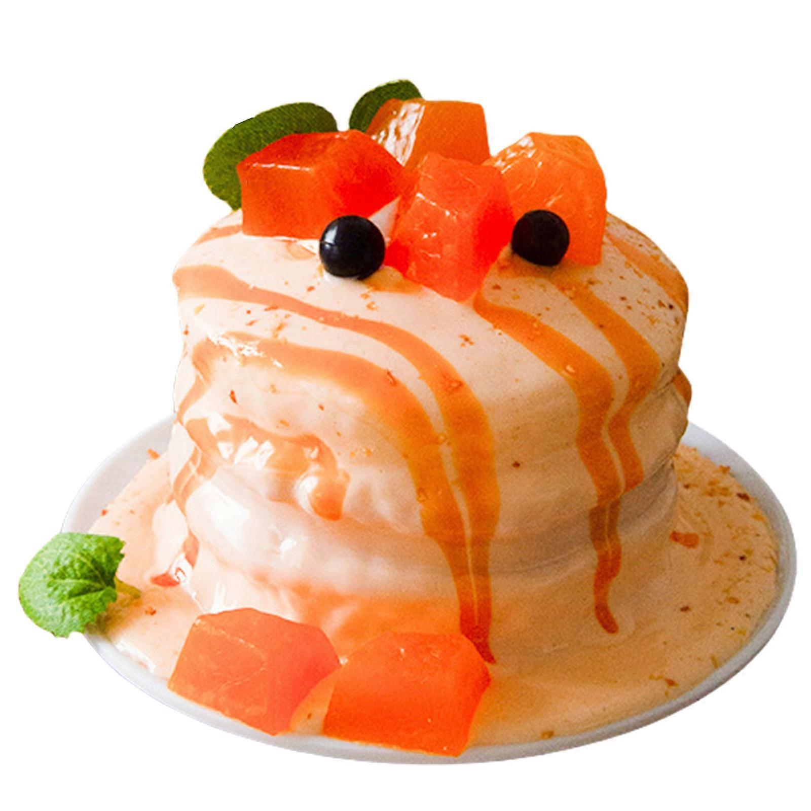 Realistic Artificial Cake Model Simulation Dessert Photography Props Food Decoration for Kitchen and Bakery Display