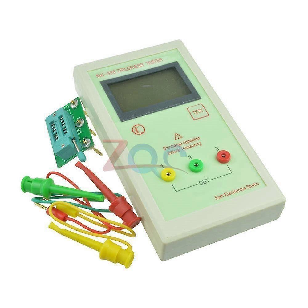 MK-328 Tester Transistor Inductance Capacitance Resistance Meter Test MOS/PNP/NPN Automatic Detector with Clip Cable