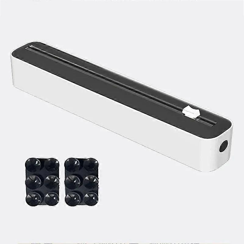 Kitchen Wrap Dispenser & Cutter, Wall-mounted Organizer