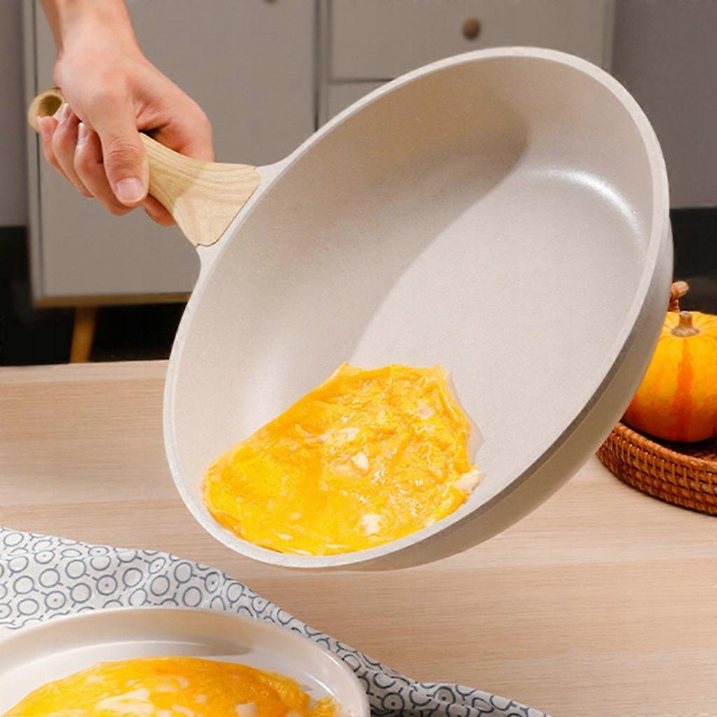 Non-stick Pan With White Coating Handle