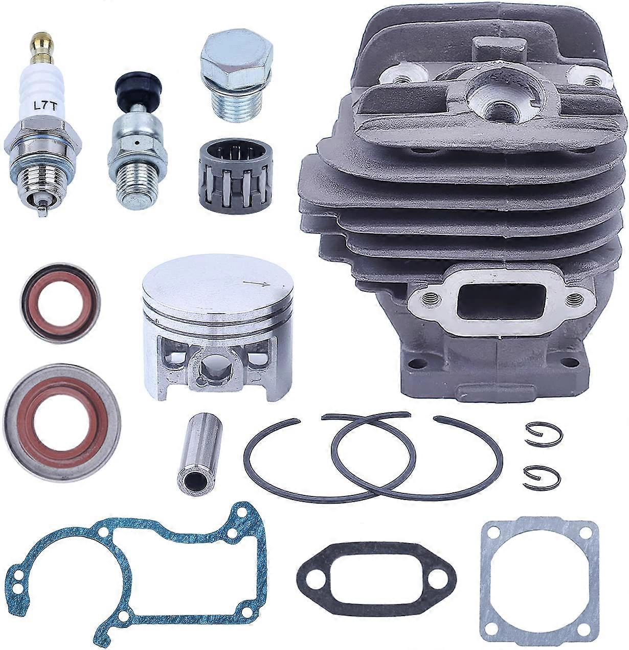 Nikasil 44.7mm Big Bore Chainsaw Cylinder and Piston Kit for Stihl 026 MS260 026PRO with Gasket, Oil Seal, and Valve Set