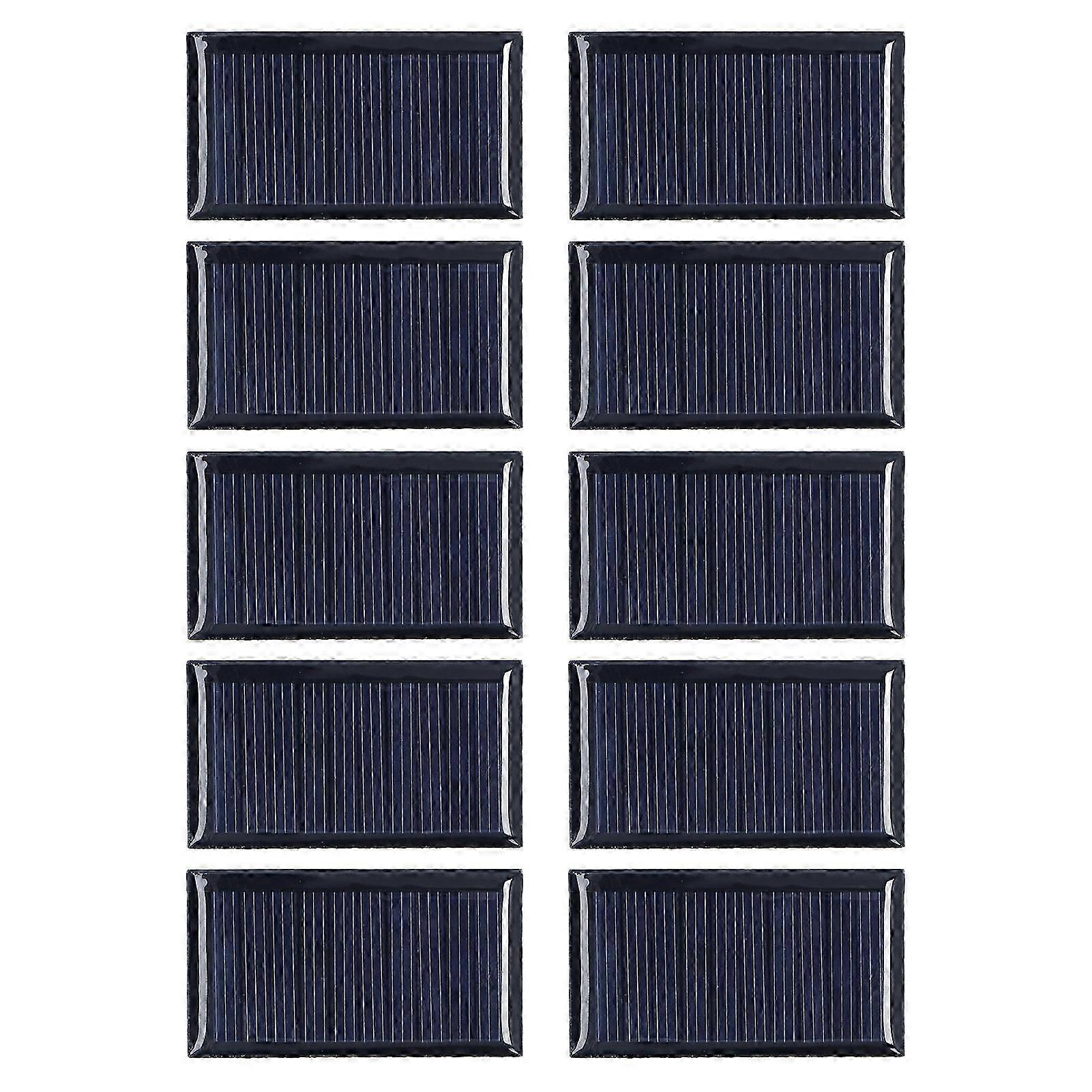 10pcs Small Solar Cell Weather Resistant DIY Solar Panel Module for Science Projects Toy Light 0.15W 5V