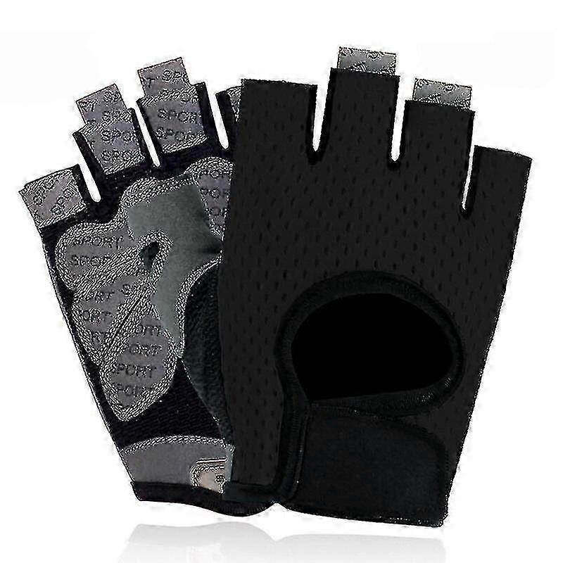 المرأة اللياقة البدنية صالة الألعاب الرياضية قفازات نصف إصبع رفع الأثقال قفازات عدم الانزلاق جل وسادة كمال الأجسام التدريب ركوب الدراجات