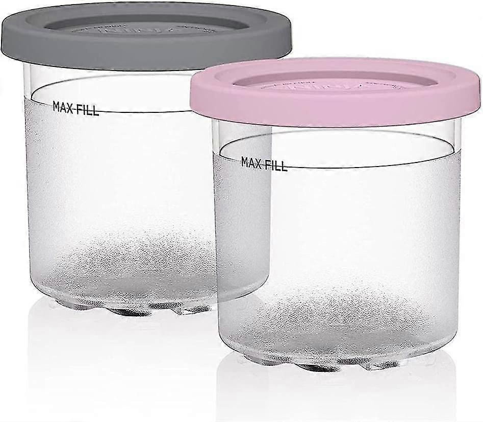 Ice Cream Pints Containers, Replacement For Ninja Creami Pints And Lids, Compatible With Nc300, Nc301,cn305a, Nc299am Series