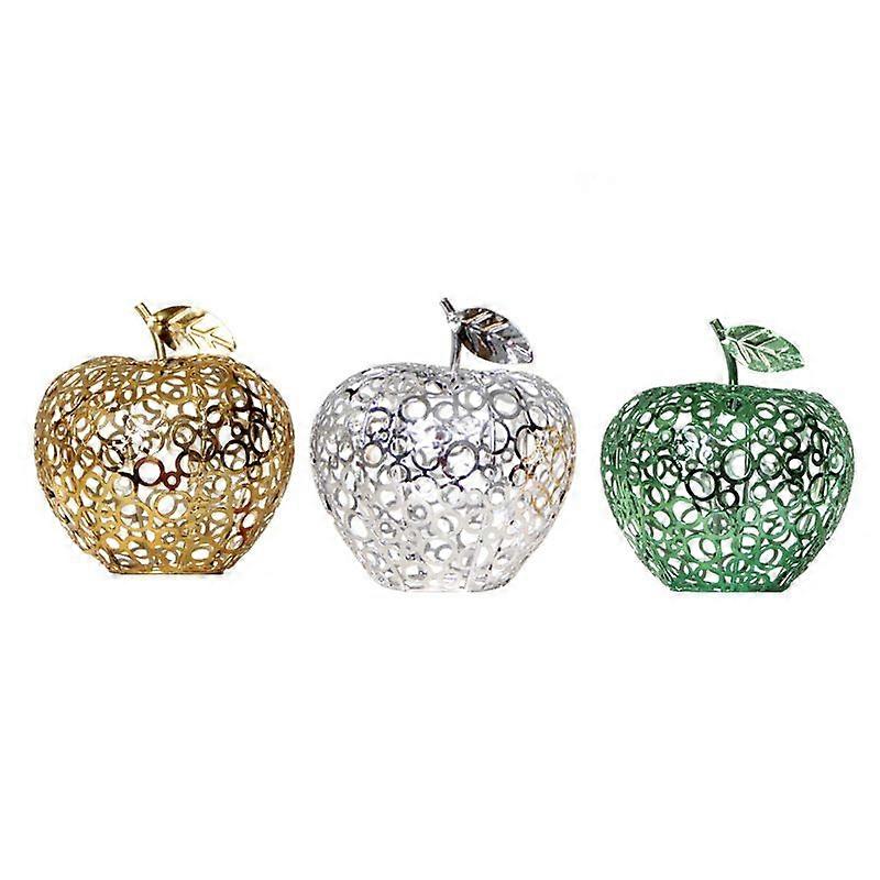 تمثال تفاح الديكور الفني الأوروبي ، تمثال فاكهة زخرفة معدنية ، مناسب للطاولات ، أرفف الكتب ، غرف النوم ، غرف المعيشة ، هدايا عيد الميلاد