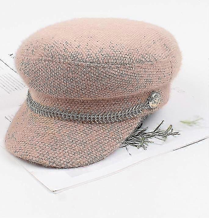 Vinter mink hår metal kæde hat-cap