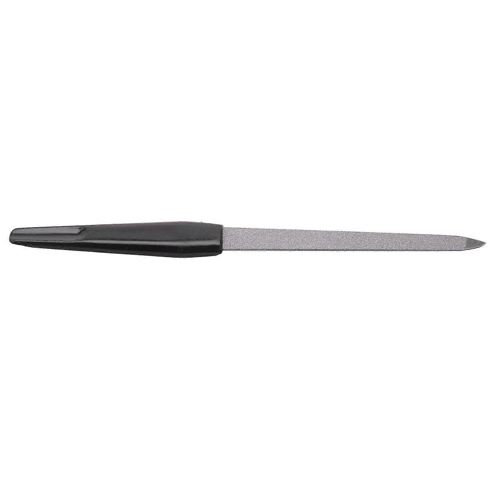 5Pcs Plastic Handle Metal Double Sided Nail Files Pro Nail File Diy Manicure Pedicure Tool
