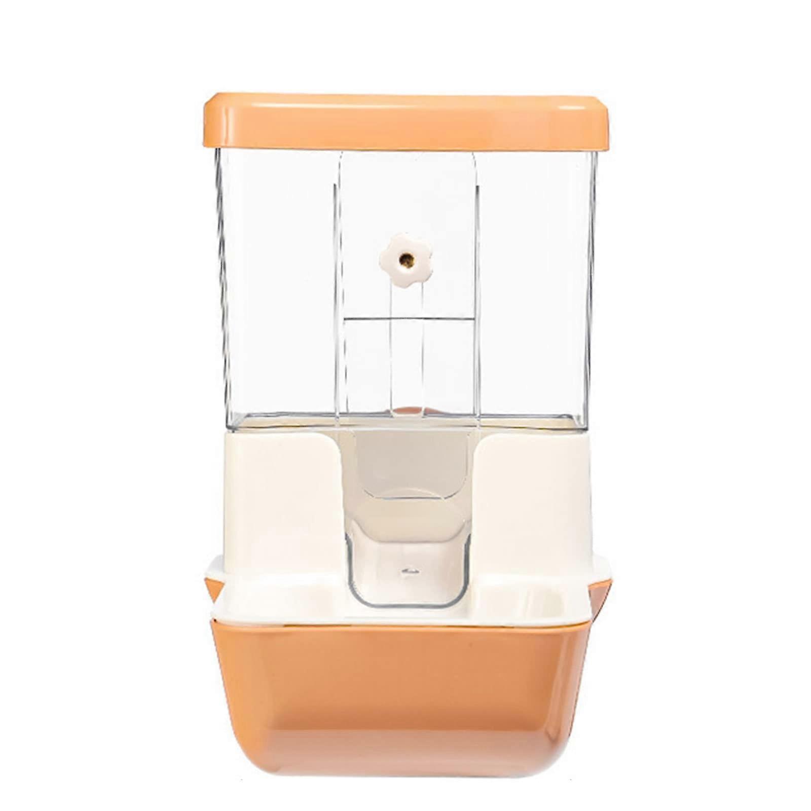 Guinea Pig Rabbit Food Dispenser Large Capacity Automatic Feeder Bowl for Small Pets