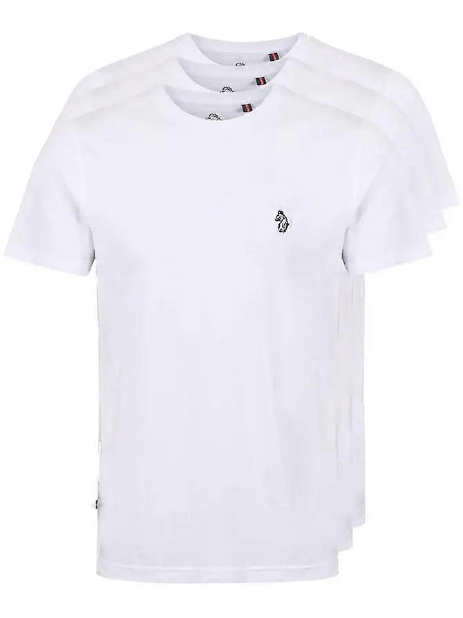 Luke 1977 Johnys 3-pack T-shirt, vit