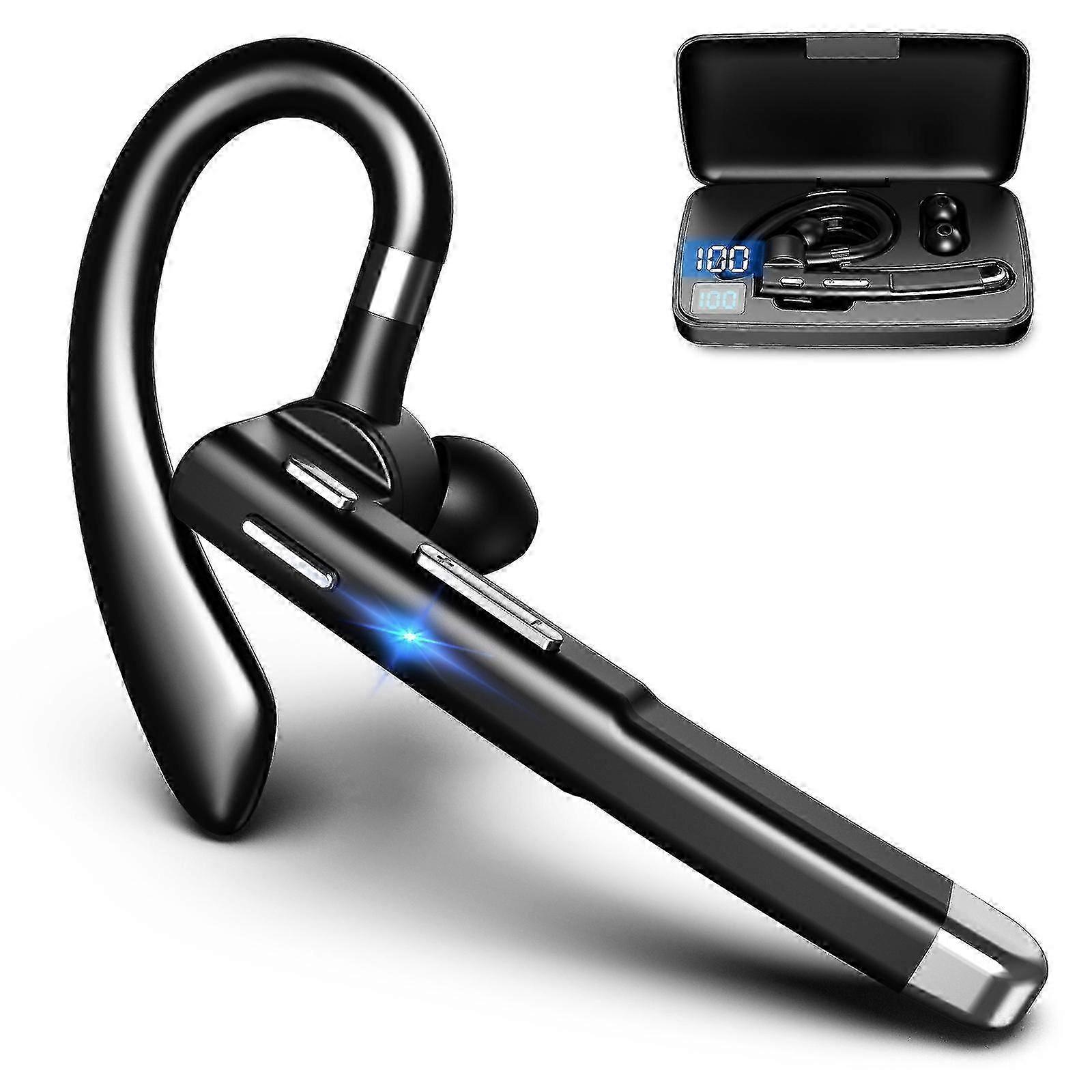 Headset Bluetooth For Cell Phone, V5.1 Bluetooth Wireless Earpiece Headset With Cvc 8.0 Noise Canceling Microphone For Driving/business/office, Compat