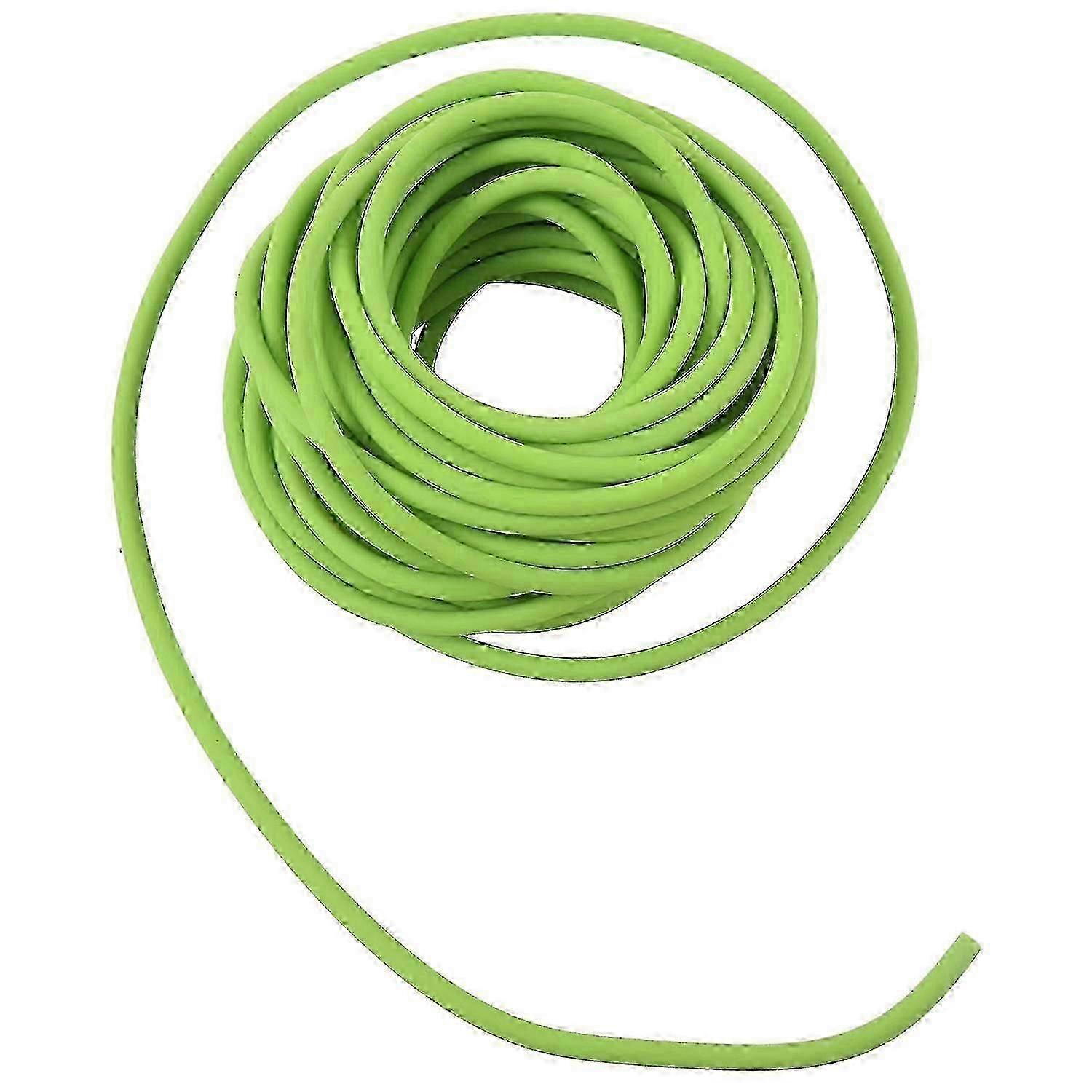 Tubing Exercise Rubber Resistance Band Catapult Dub Elastic, Green 10M