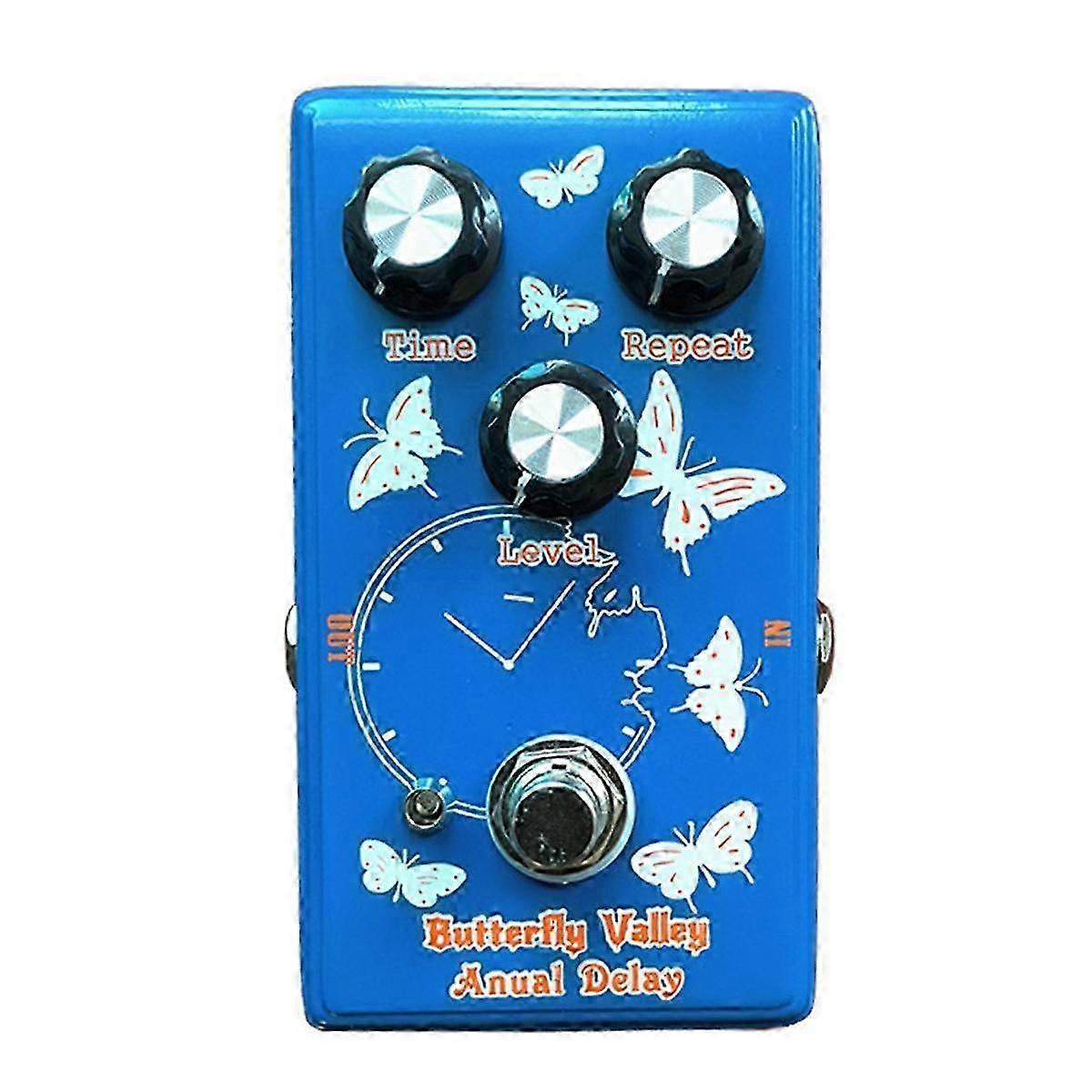 Electric Guitar Digital Delay Effector Pedal , Butterfly Valley Anual Delay Single Block Guitar Eff