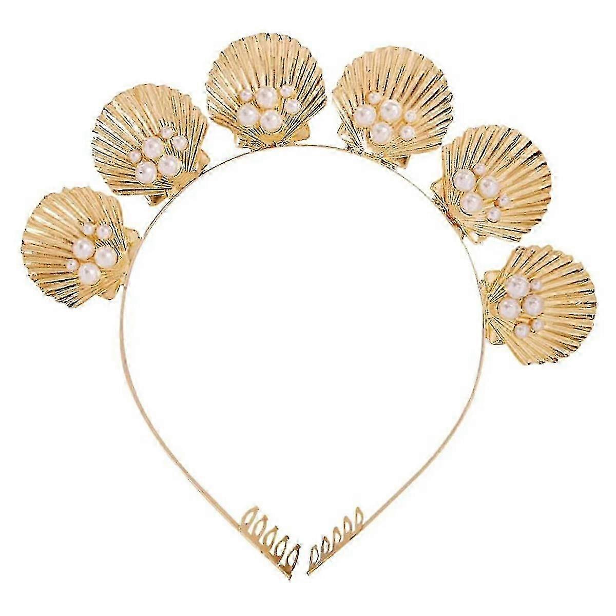 Goddess Pearl Headpiece for Party Wedding