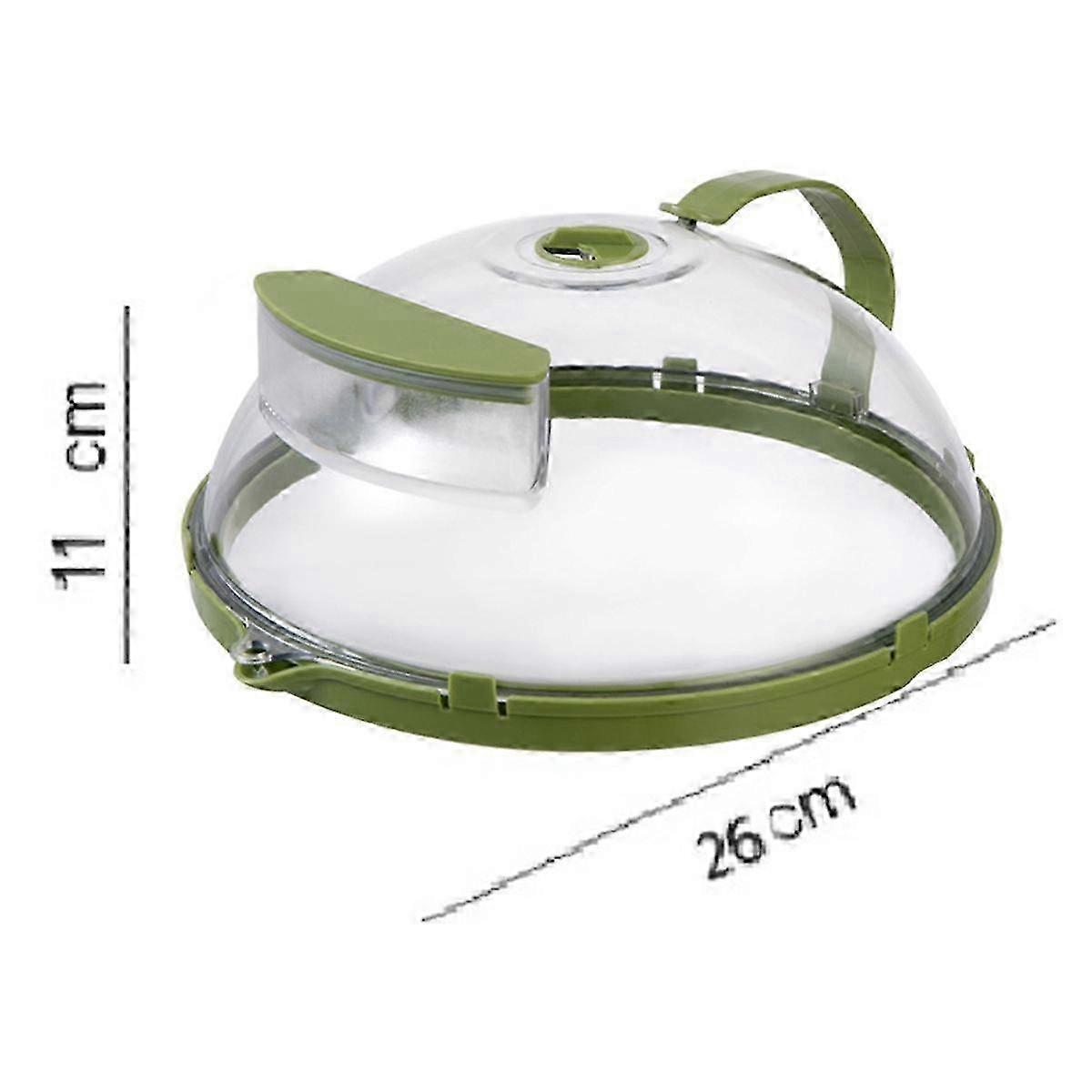 Reusable Clear Microwave Splatter Cover with Handle & Water Storage Box, BPA-Free Plastic Food Protector
