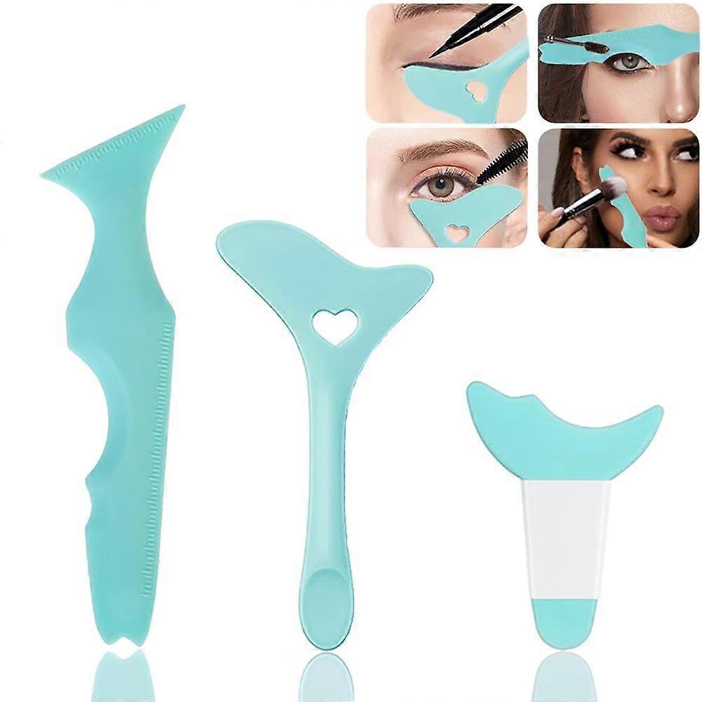 2025LatestModelEyeliner Stencils Silicone Eyeliner Aid Mascara Shield Winged Eyeliner Tool pour
