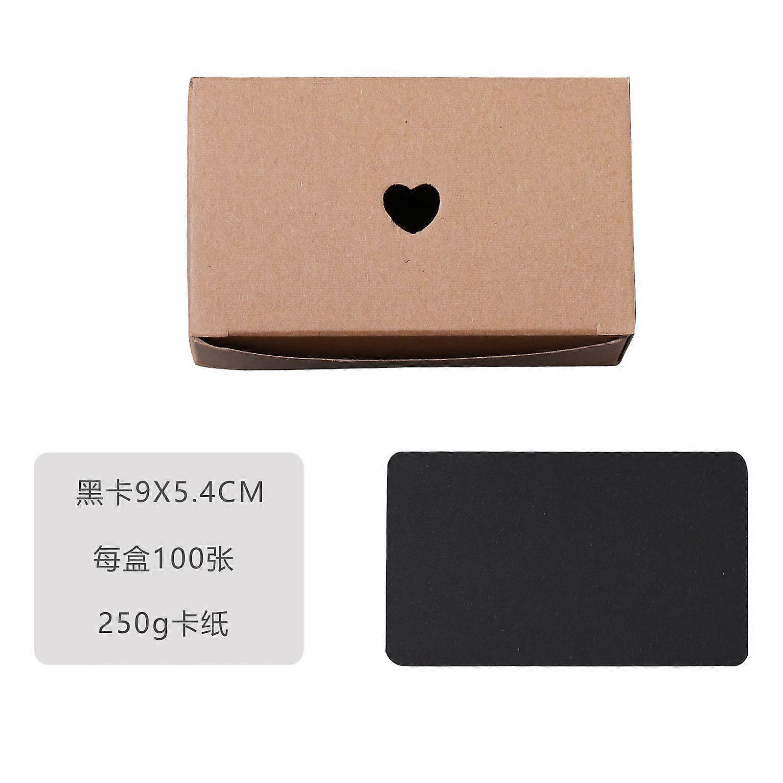 100pcs Black Blank Index Cards Playing Cards Multi-Functional Word Cards Note Cards DIY Craft Card Paper Easy To Write Greeting Cards For Learning Ent