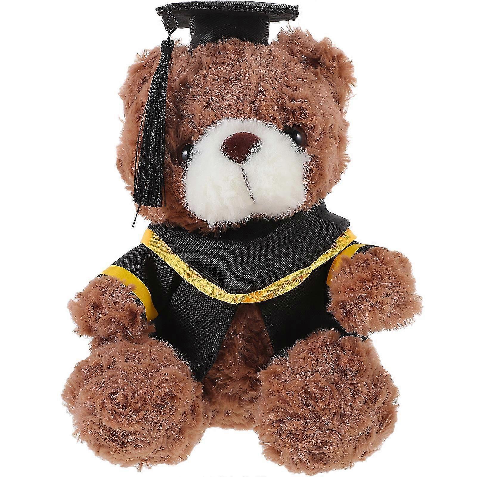 Graduation Bear Plush Stuffed Animal Bear With Cap Plush Bear Graduation Present