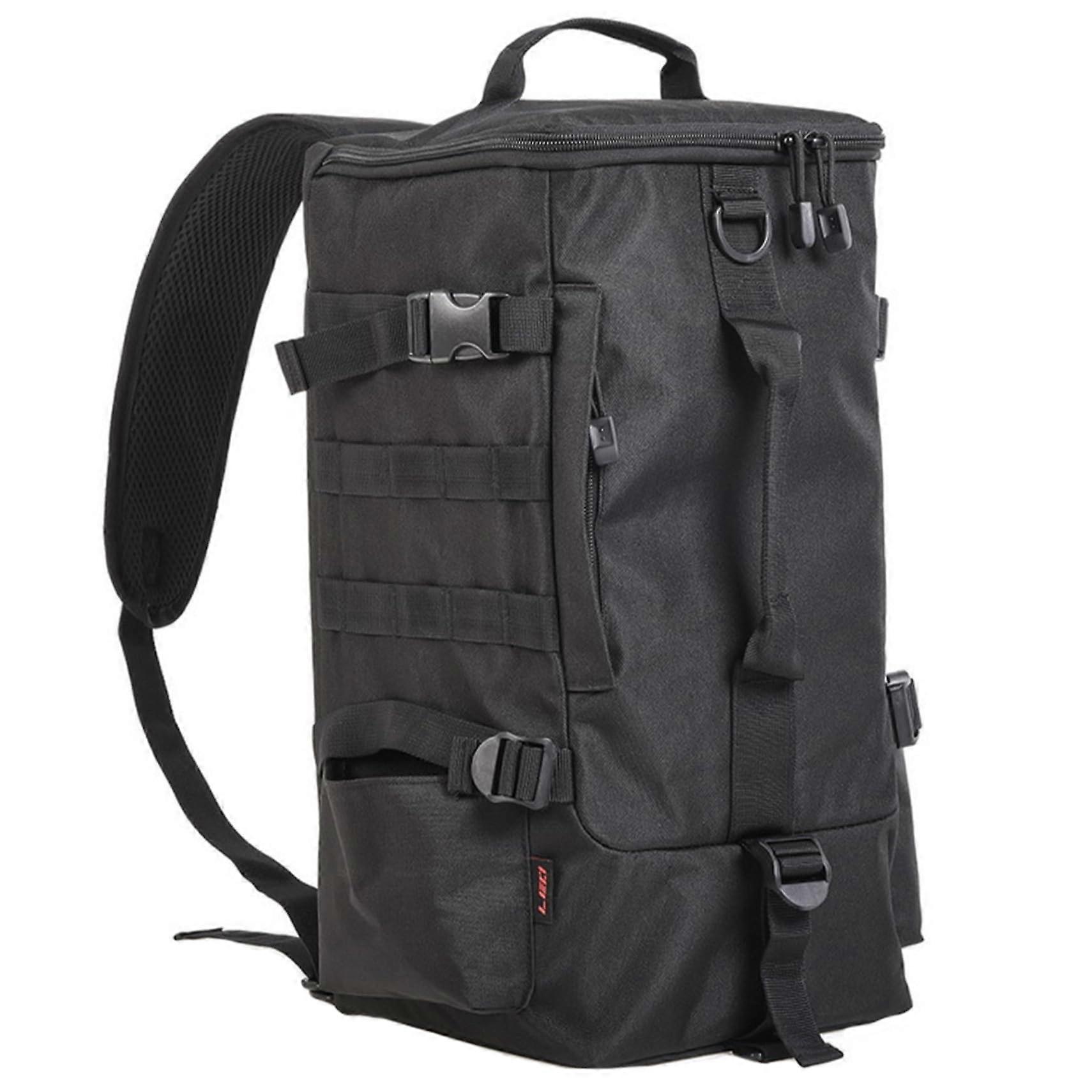 Fishing Backpack with Multi-Compartment Design, Adjustable Straps, and Hanging Tackle Storage for Anglers