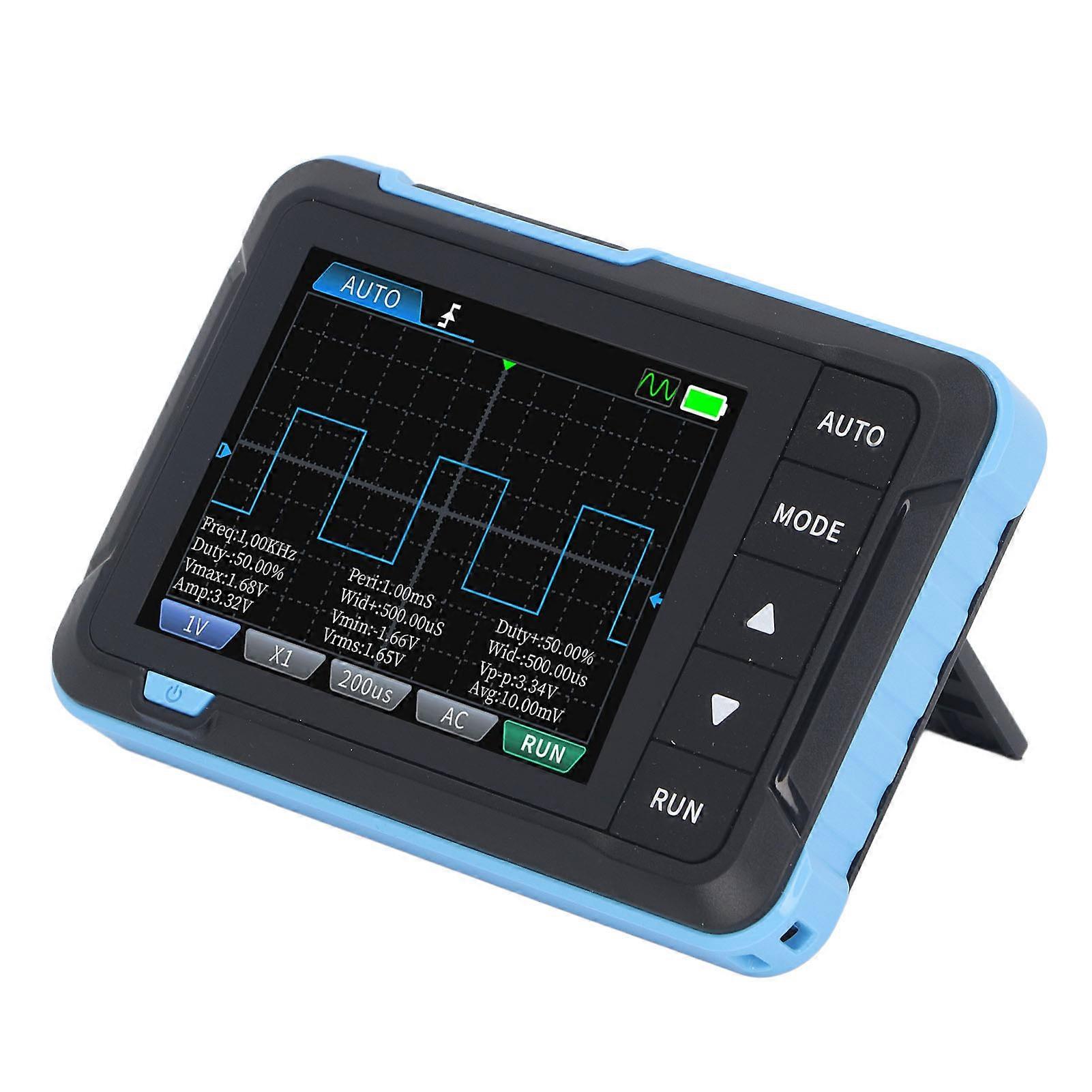 Handheld Digital Oscilloscope 2.8 Inch TFT 5.0MS/s High Sampling Rate 1M Bandwidth Portable Oscilloscope with 10X Probe 