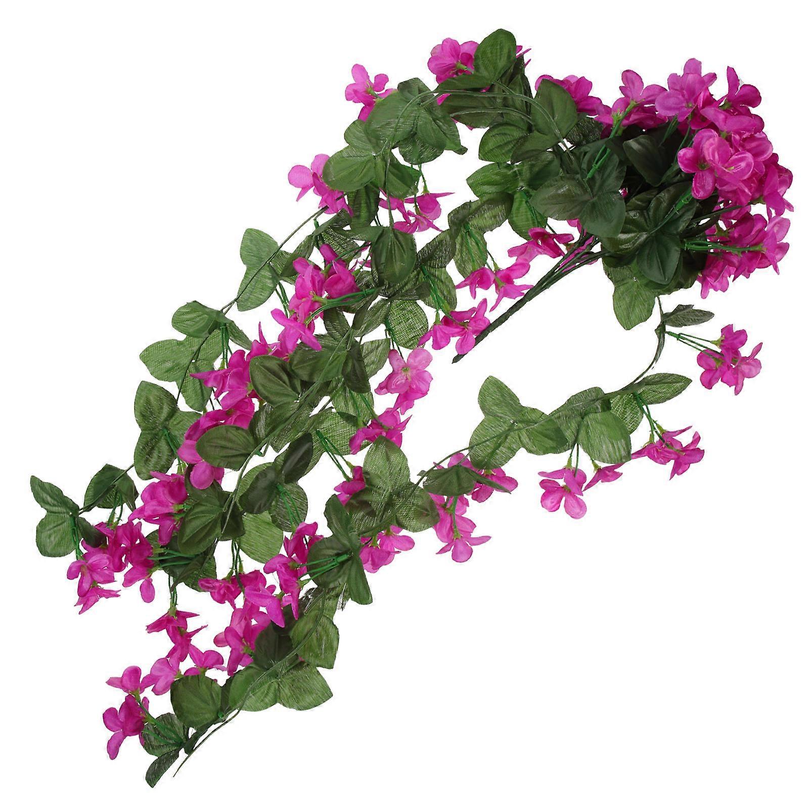 It sounds like you're describing or searching for **Fuchsia Artificial Flower Vine Petal Flowers** for decorative purposes. These types of artificial