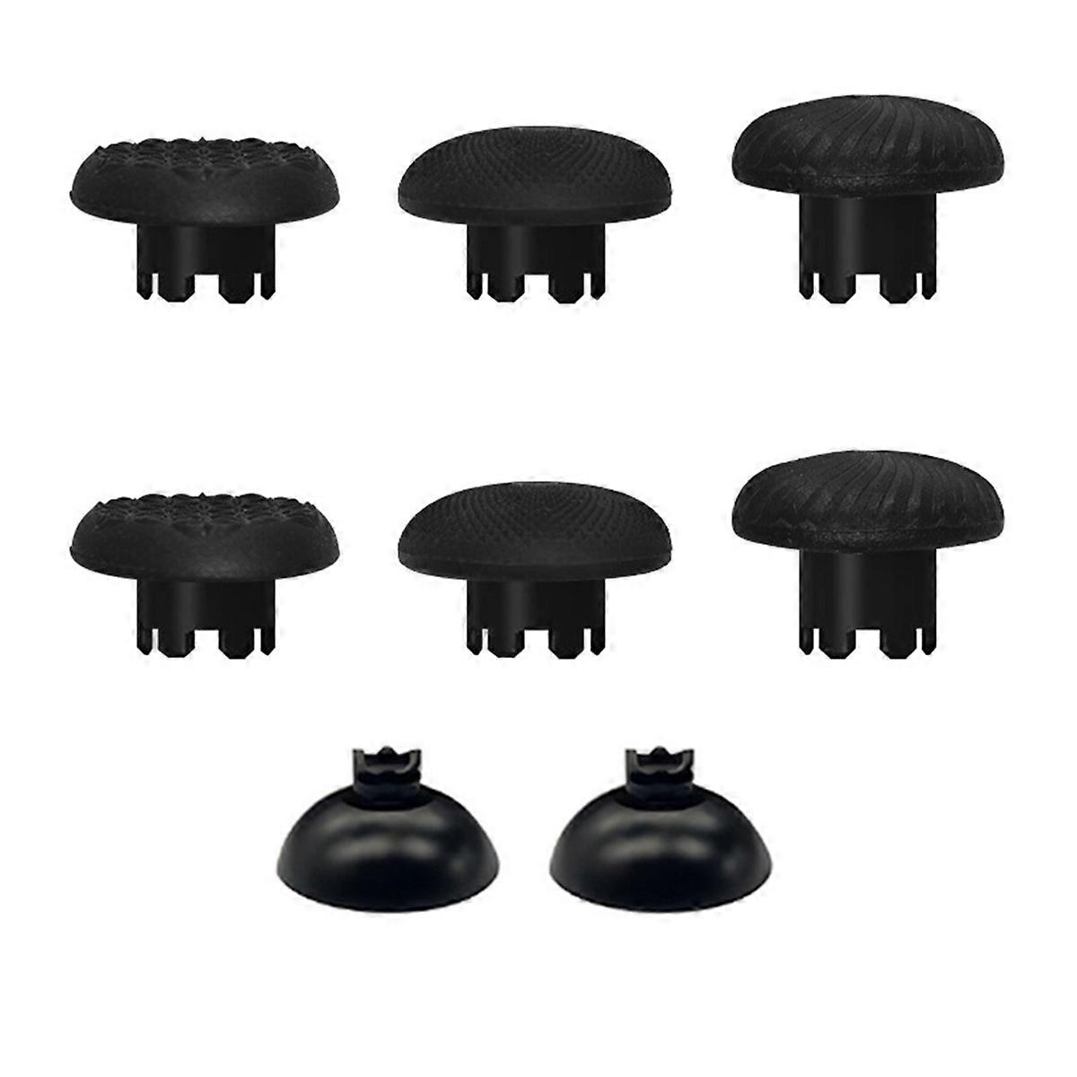 8PCS Thumbsticks Swap Thumb Sticks Joysticks Replacement for //Switch Pro/ Series Controllers Black