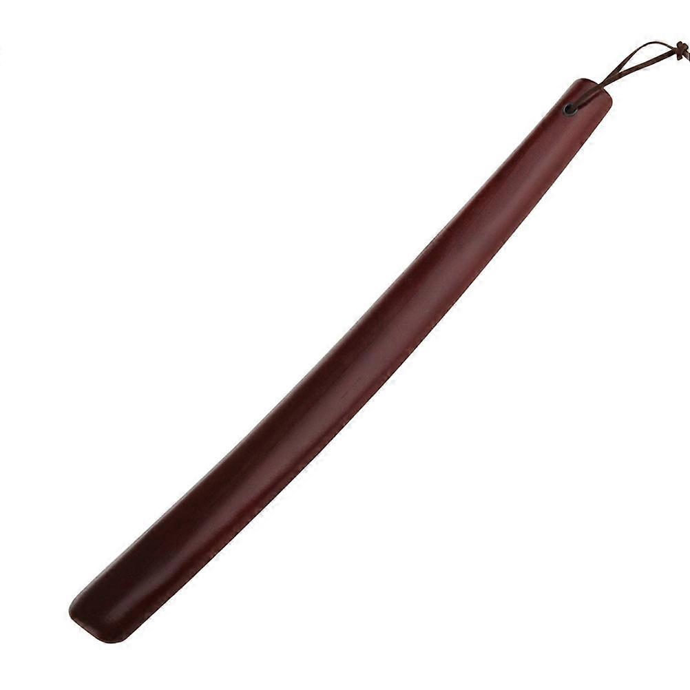 Practical Wooden Shoehorn, Long Stem for Minimal Bending, Enhances User Comfort