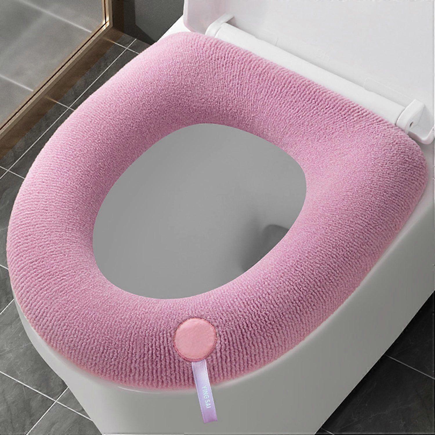 Soft Toilet Seat Cushion Warm And Stretchable Fiber Easy To Install Washable And Comfortable