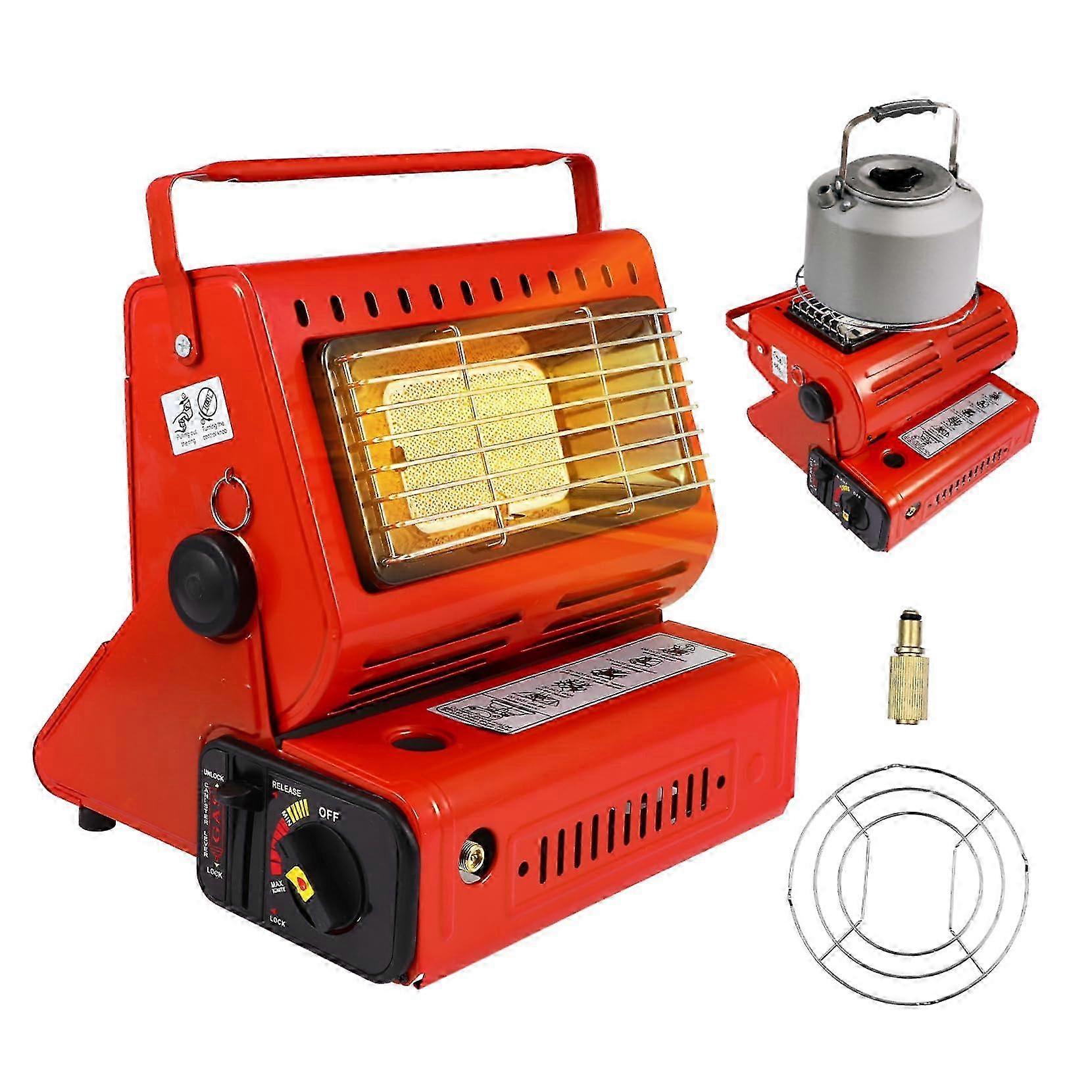 Portable Camping Heater, Mini Tent Heating Stove with Handle, Dual-purpose Gas Heaters for Indoor Use