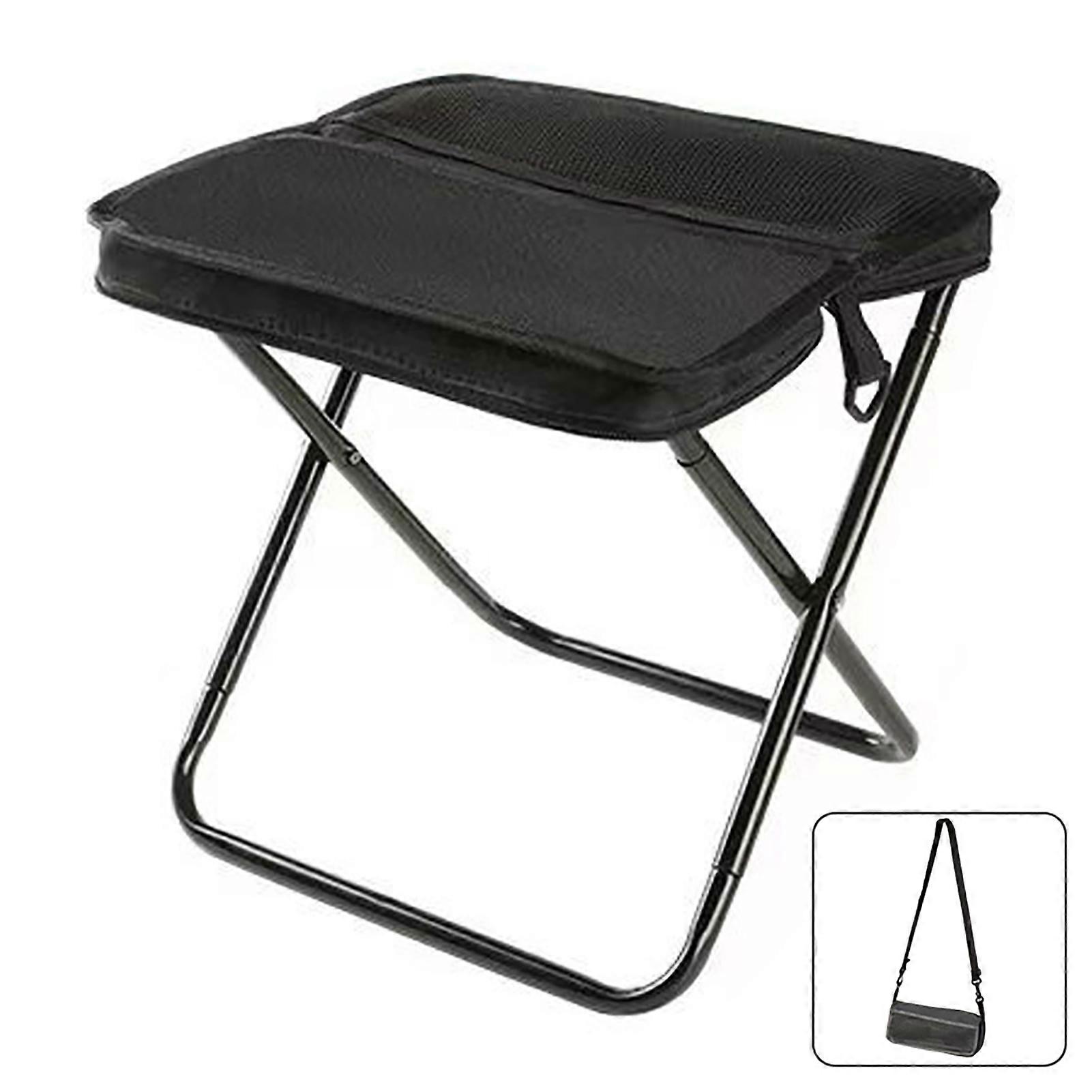 Folding Mini Outdoor Camping Stool Lightweight Collapsible Fishing Footstool for Hiking Backpacking