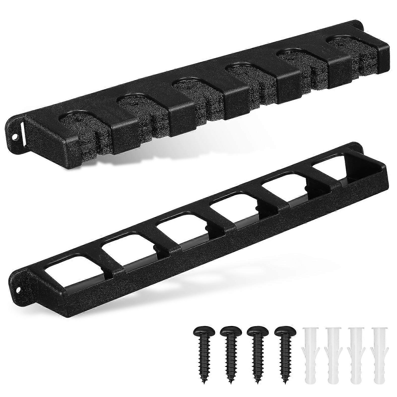 Vertical Fishing Rod Holder Wall Mount Durable ABS Organizer for Garage Storage Multiple Rods Secure and Sleek Design Easy Access