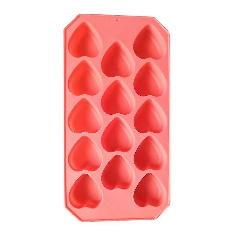 Mold - Heart Shape - for Chocolate, Cupcake Topper, Jello, Candy, Gummy, Ice Cubes, Cookies, Muffins, Mini Soap - Ice Cube Maker - Silicone Ice Molds