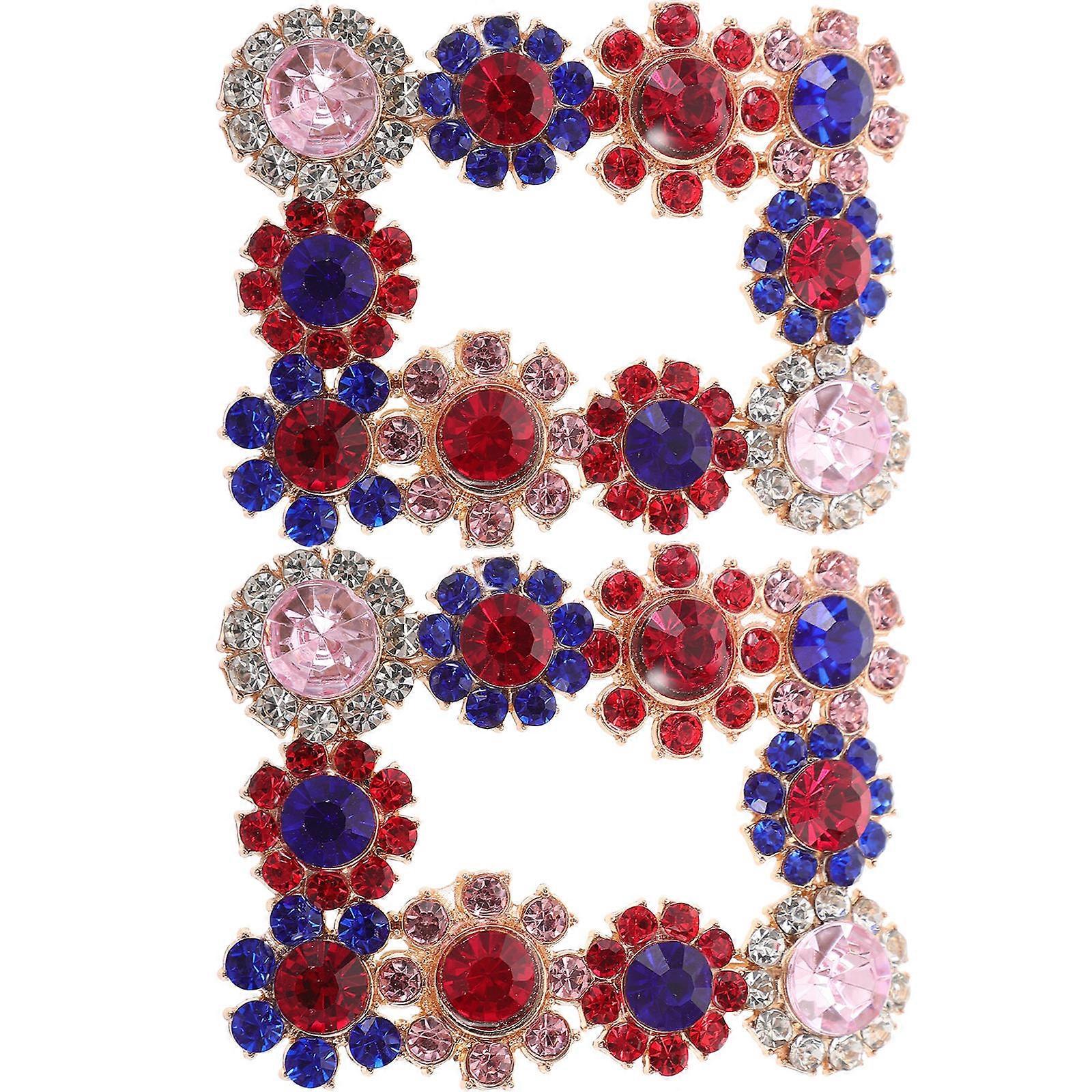 Shoe Clips for Pumps, Simple and Delicate Bridal Crystal Buckle Design