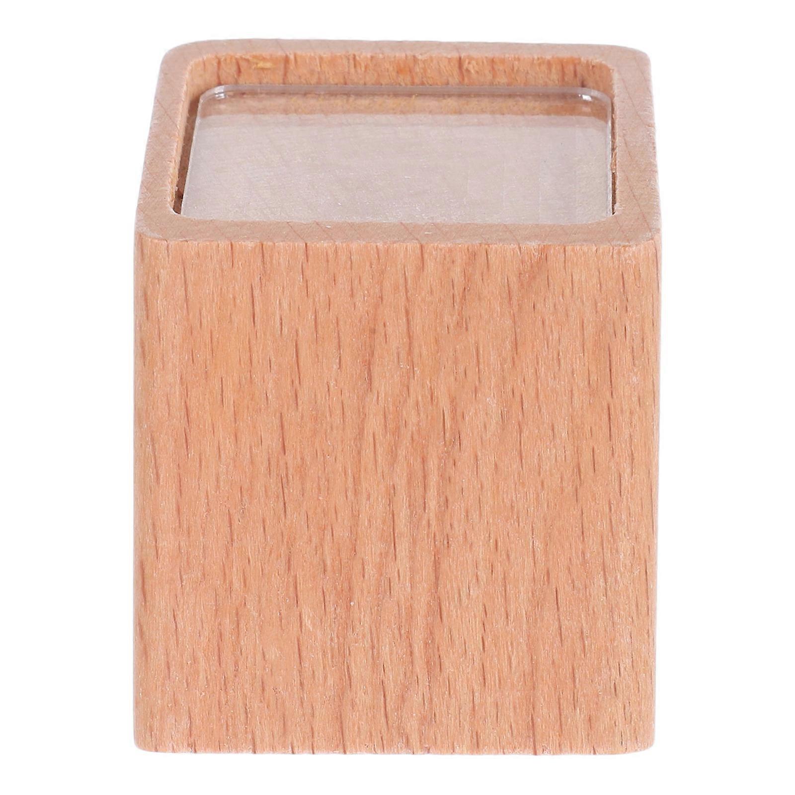 Price Display Stand Retail Display Price Board Rectangular Wood Display Product Prices Indoor Use Merchants 1Pcs