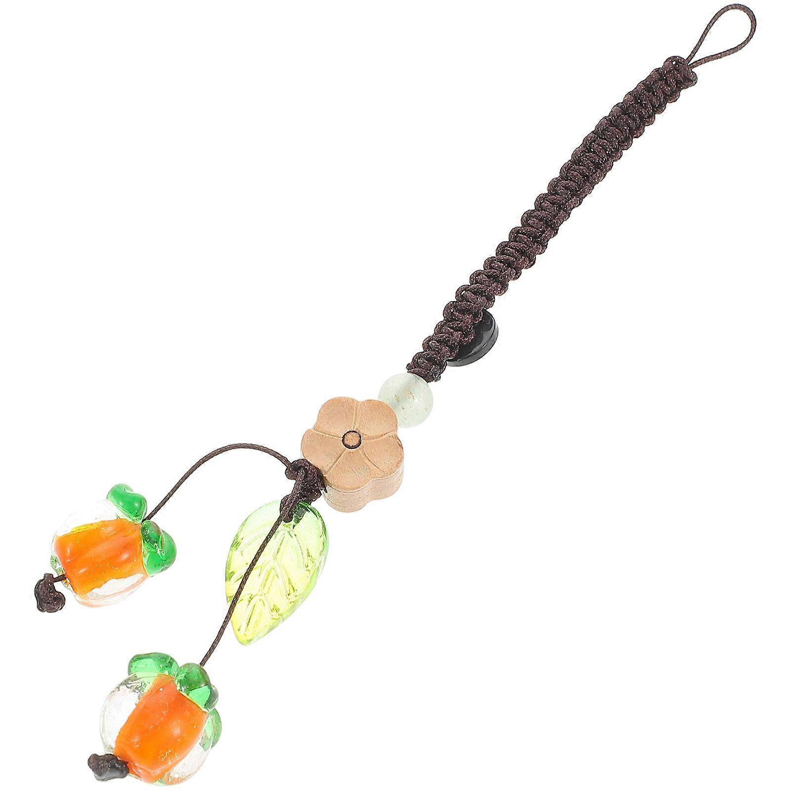 It sounds like you're describing a product listing for a **Persimmon Keychain Charm**! Here's a polished and engaging product description you could