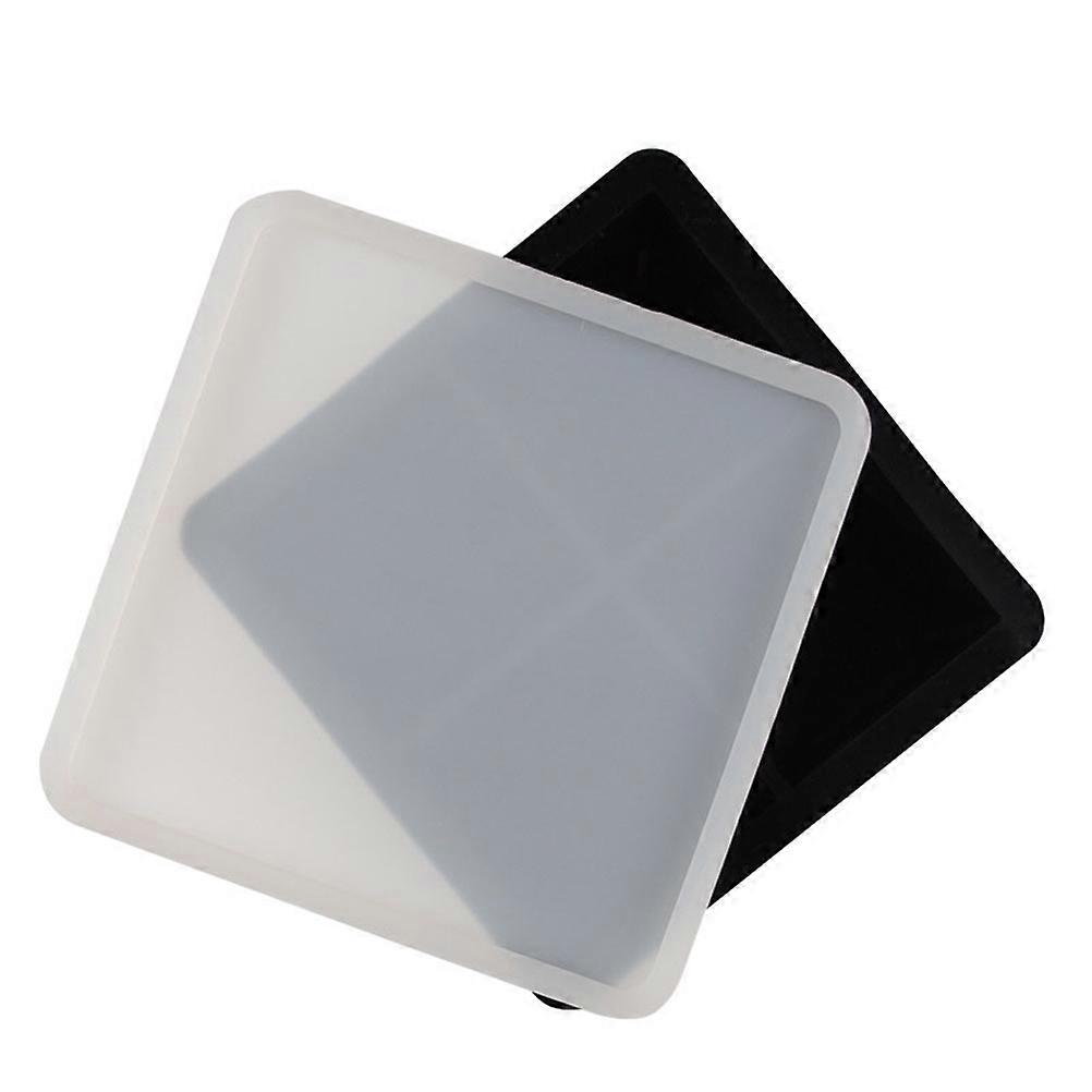 Ice Grid Mold Silicone Ice Cube Tray For Bars Kitchens Beverage Liquid Square Shape With Lid Black 2Pack