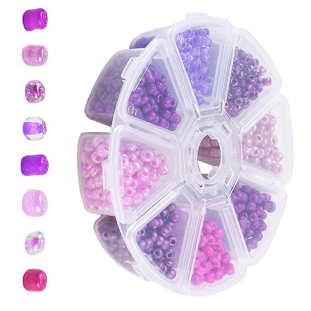 Craft Making Beads Mixed Beads Festivals Theme Activities 4Mm Purple Glass 1 Set
