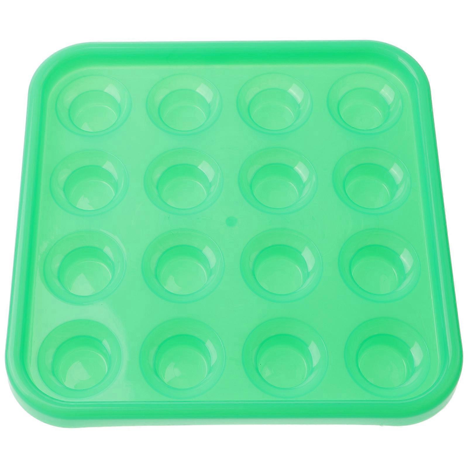 Billiard Ball Storage Tray Plastic Billiard Balls Holder Rectangular Compact Design Home Use 1Pcs