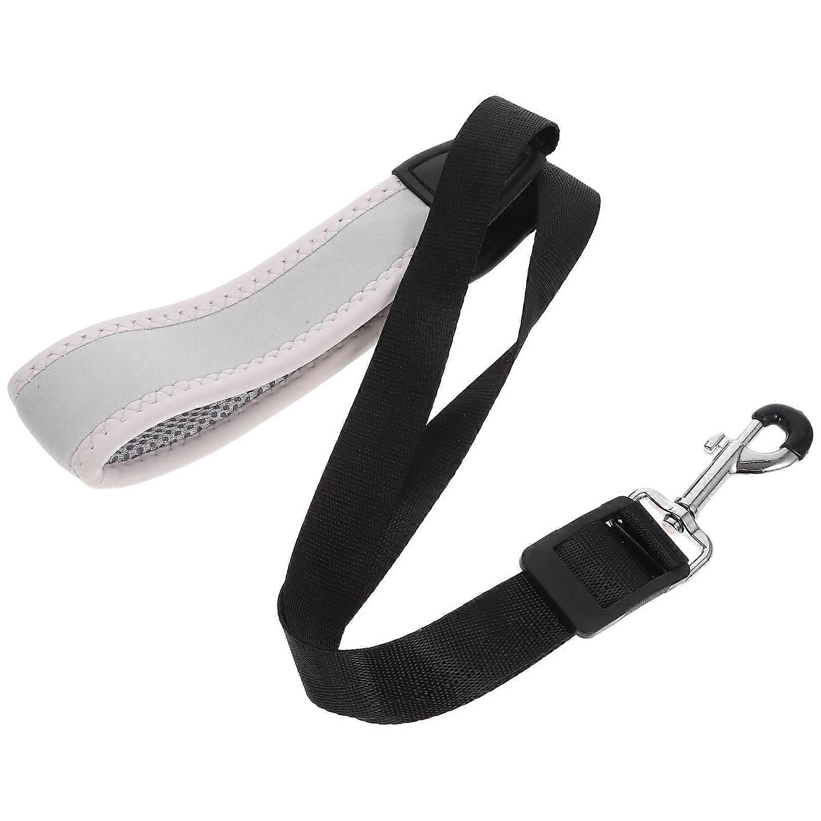 Saxophone Shoulder Neck Strap Easy Installation Durable Design Metal Hook Attachment Grey Color 25.6X1.9X0.4in 1Pack