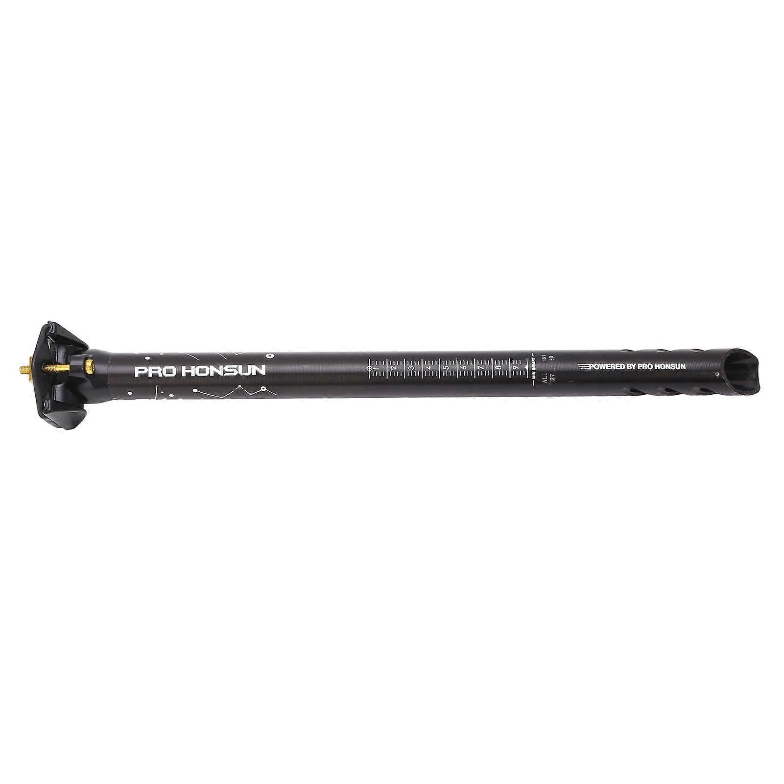 Tige de selle de vélo de route en alliage d'aluminium, double piste, antidérapante, découpe CNC, pour VTT, noire, 27,2 mm