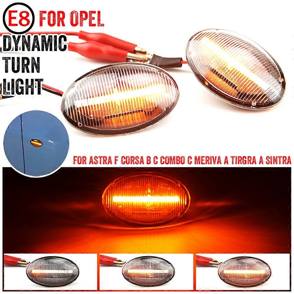 For Opel Sintra Vita Combo B C Tigra A Astra F Meriva A Corsa C B LED Dynamic Side Marker Light Indicator Signal Blinker Lamp
