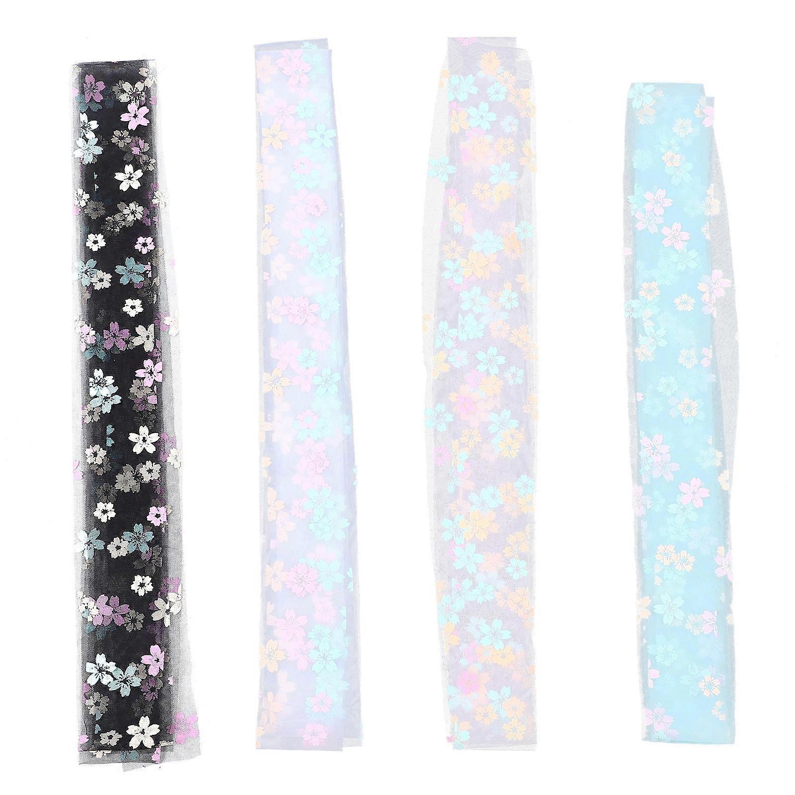 Ribbons For Crafts Rectangular Shape Density Weave For School Projects Light Blue 4 Rolls