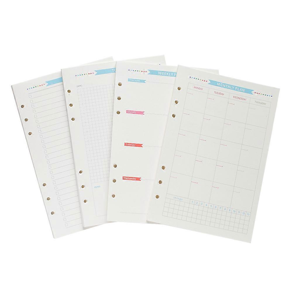 Personal Planner Inserts Loose-Leaf Filler Papers Square General Users Monthly Planner 1 Set