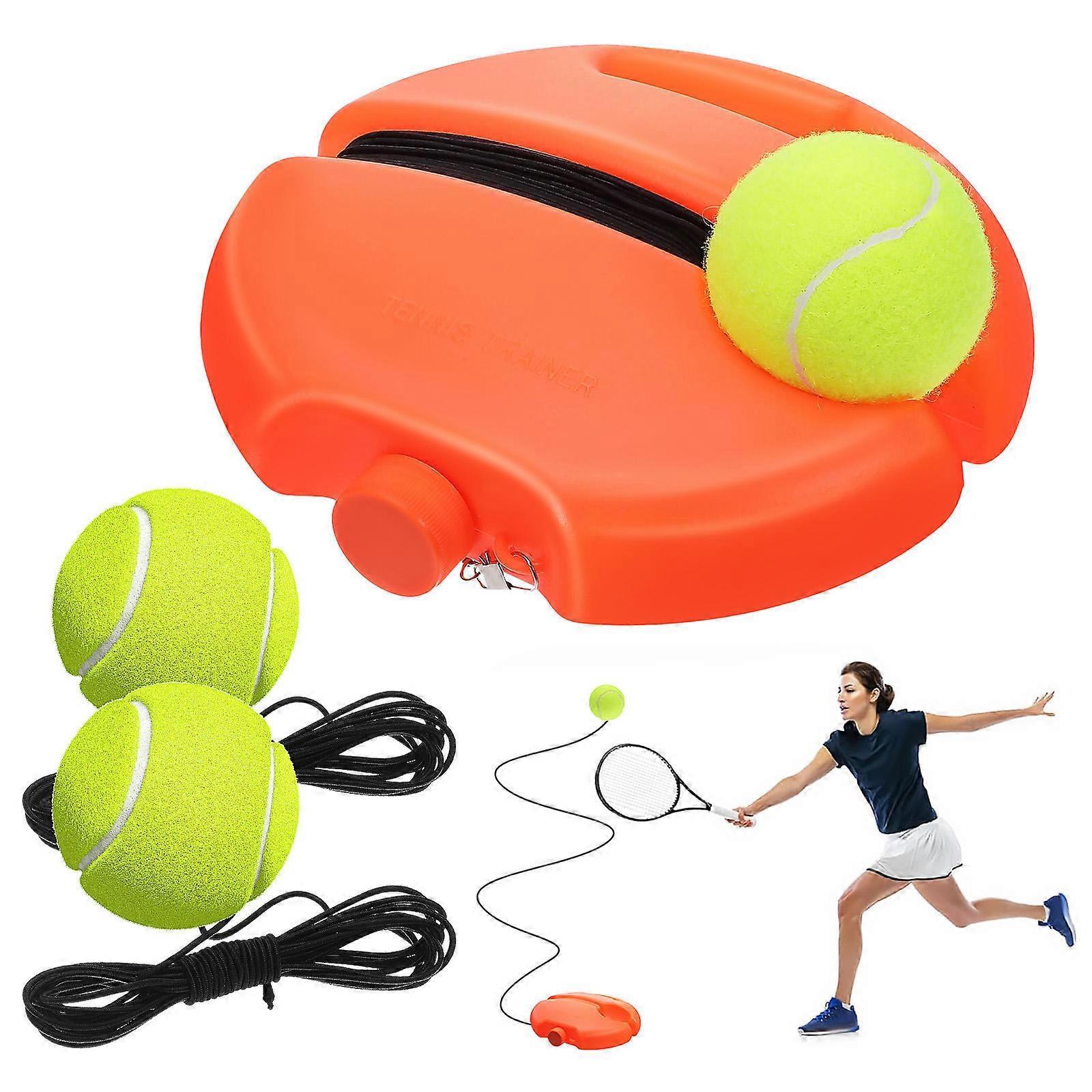 1 Set Tennis Solo Trainer for Beginner Practicing Tool with Corded Rebound Design for Single Player Training Supply