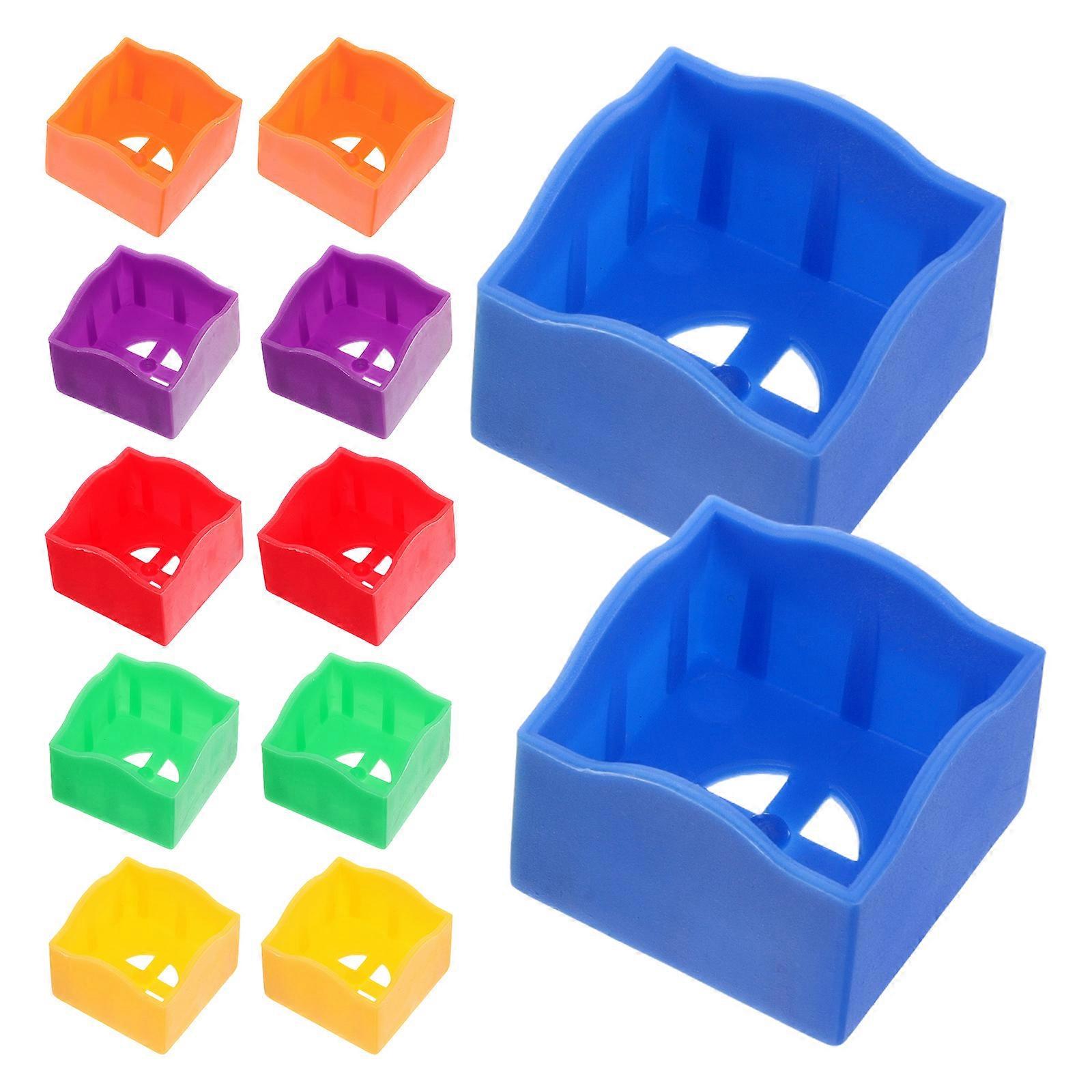 Pool Chalk Box Plastic Cue Protection Case For Snooker Matches 12Pcs
