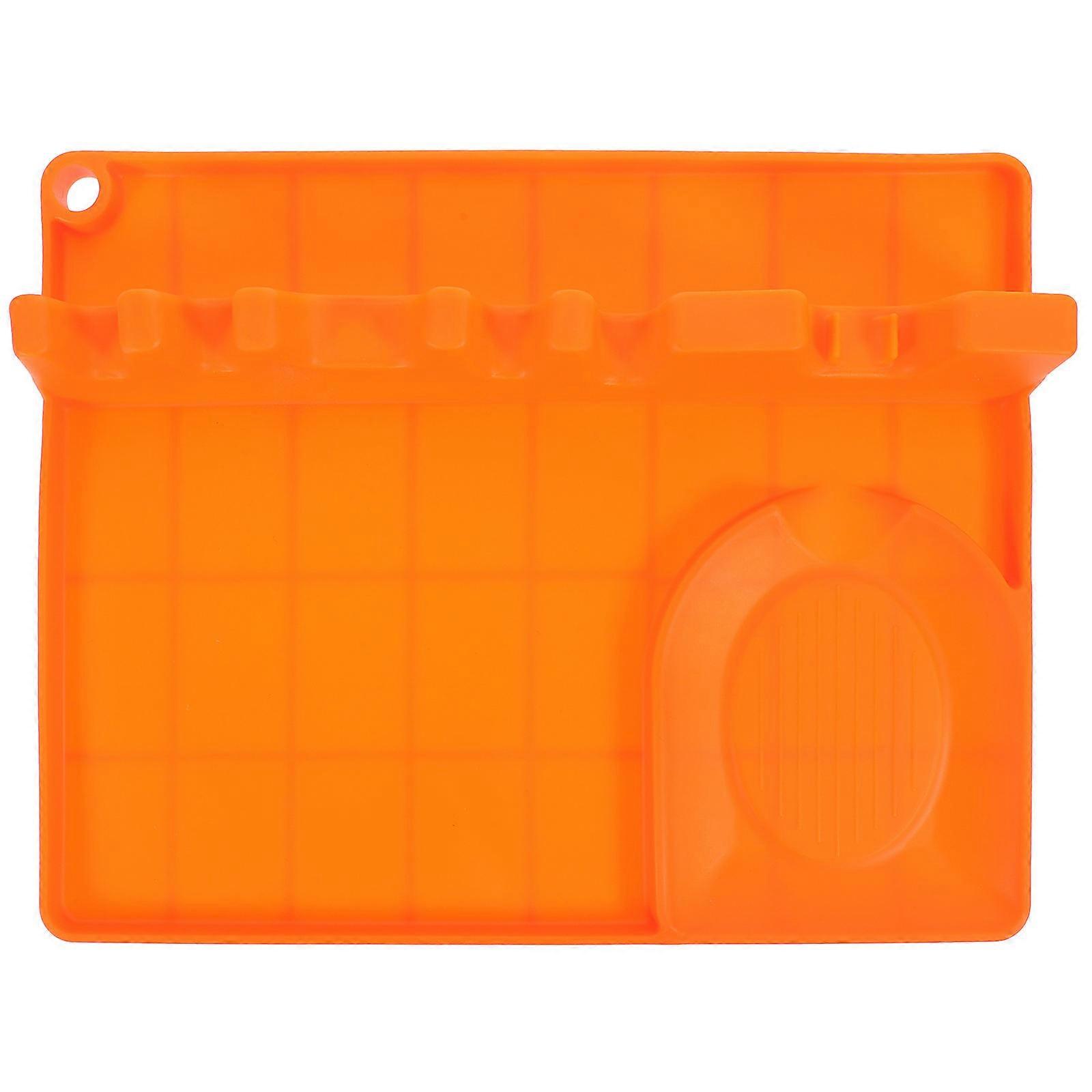 Restaurant Spoon Rest Multipurpose Cutltery Rack Orange Color Keep Kitchen Clean Hotel Use 1Set