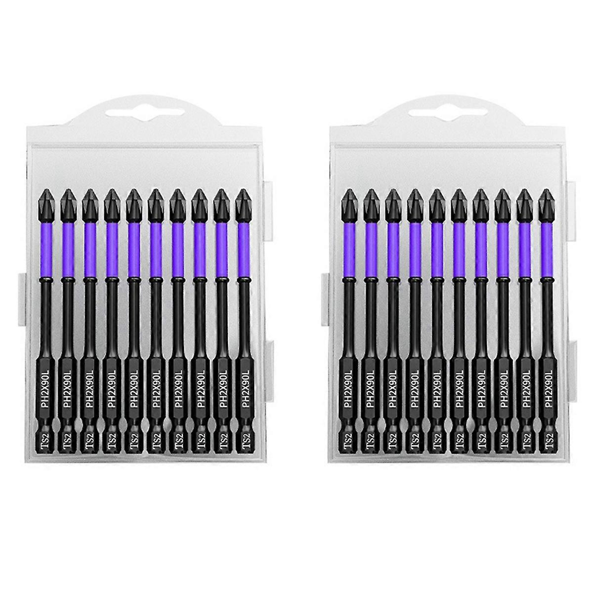 Magnetic Batch Head Crosses Screwdriver Impact Drill Bit Screw 90mm