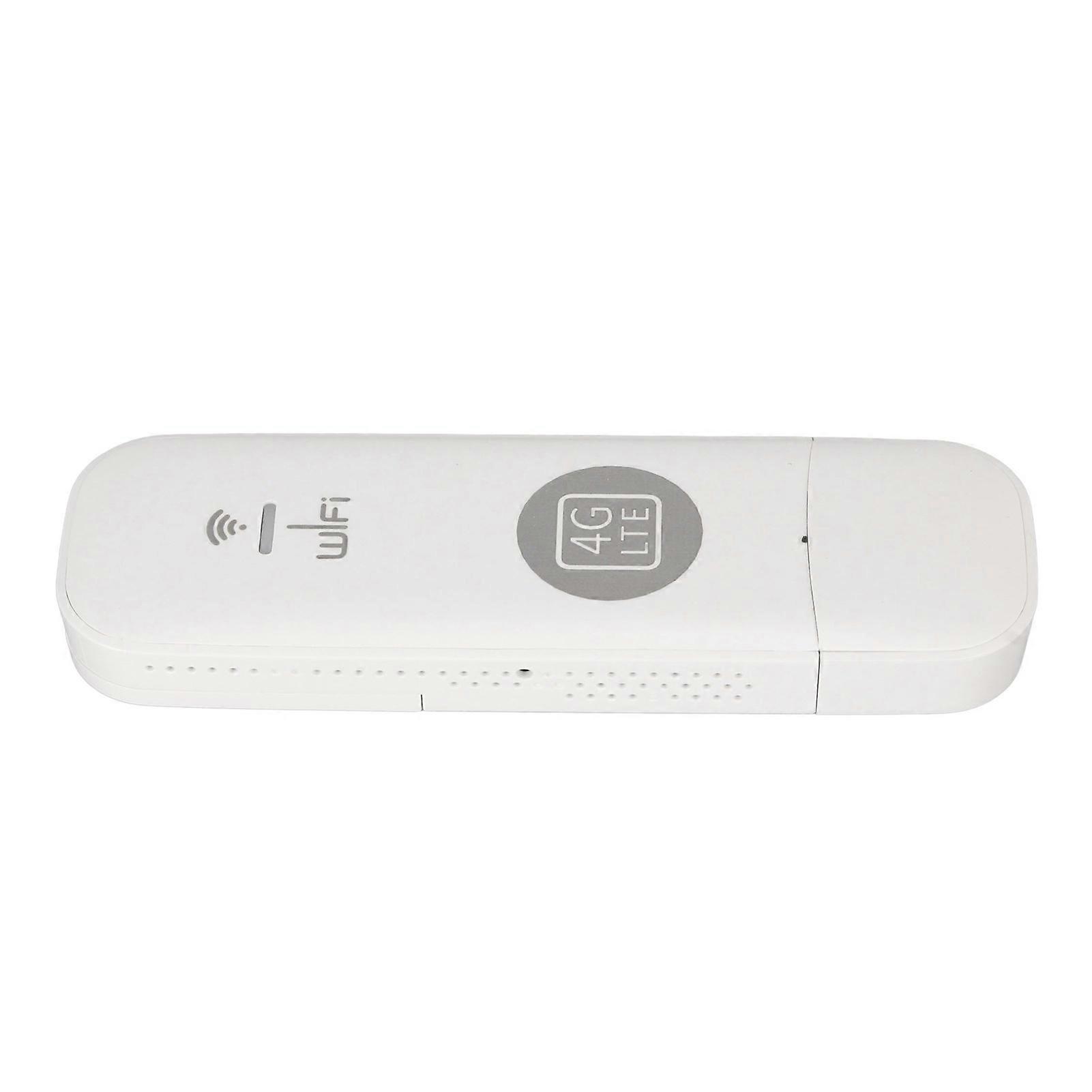 4G LTE USB WiFi Modem with SIM Card Slot High Speed Unlocked Portable 4G Router Travel Hotspot Worldwide Universal White